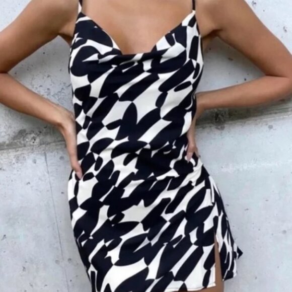 Dynamite Cowl Neck Mini Dress - Picture 3 of 3